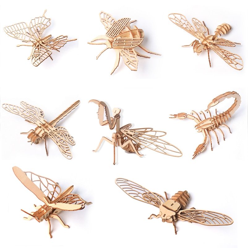 3D Insect Wooden Puzzle