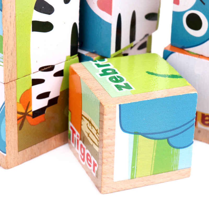 Six-faced Cube Wooden Jigsaw Puzzle