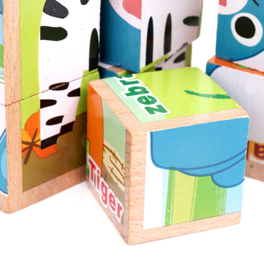 Six-faced Cube Wooden Jigsaw Puzzle
