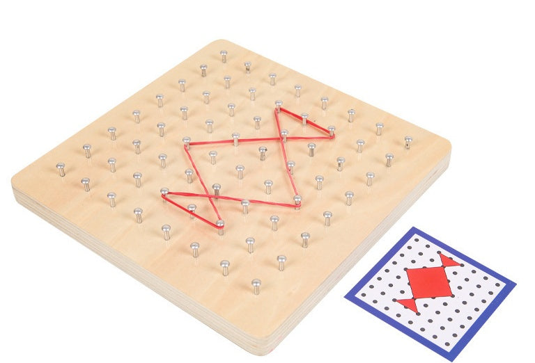 Montessori pin-draw board