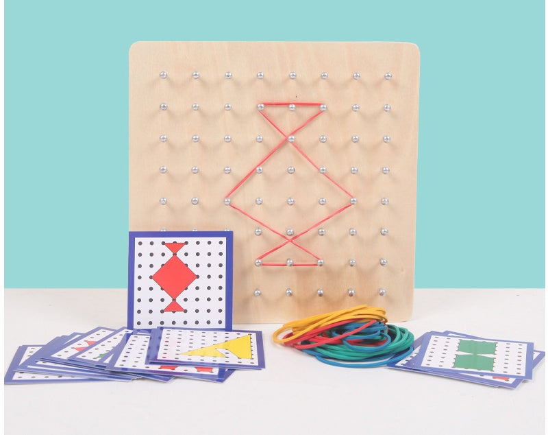 Montessori pin-draw board