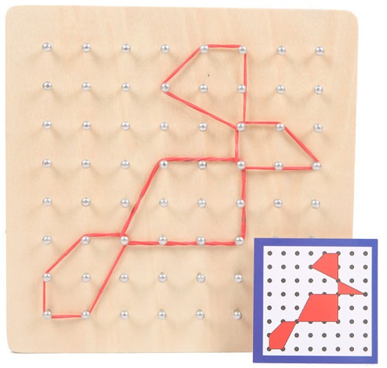 Montessori pin-draw board