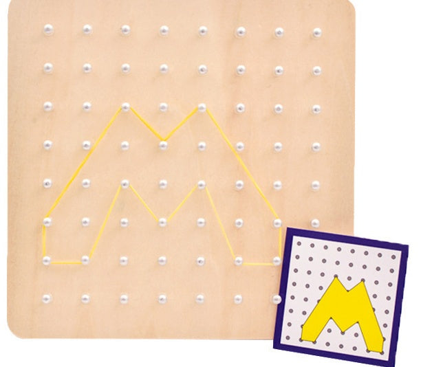 Montessori pin-draw board