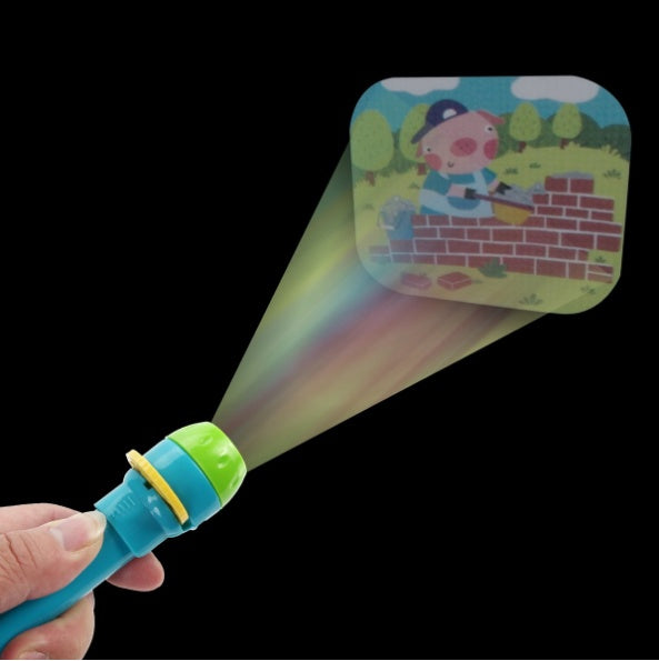 Cartoon Storybook Cards - LED Projection Flashlight