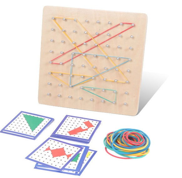 Montessori pin-draw board