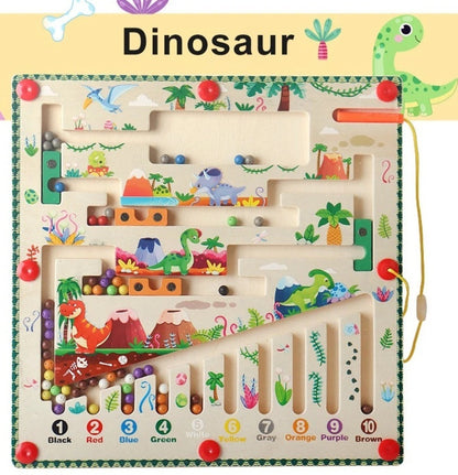 Wooden Magnetic Puzzle of Digital Colored Maze