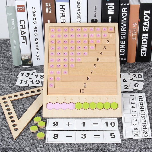 Wooden arithmetic toy
