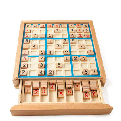 Sudoku Chess Beech table game