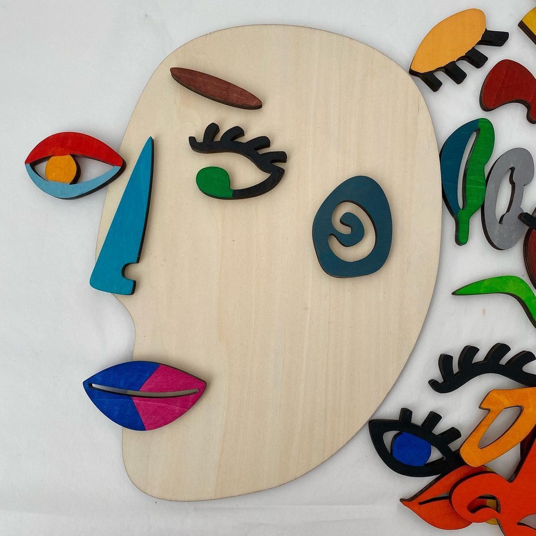 Wooden Montessori Art Puzzle