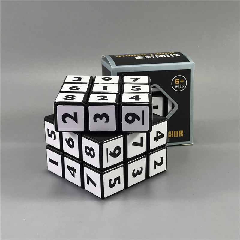 Three-order Black and White Rubik's Cube