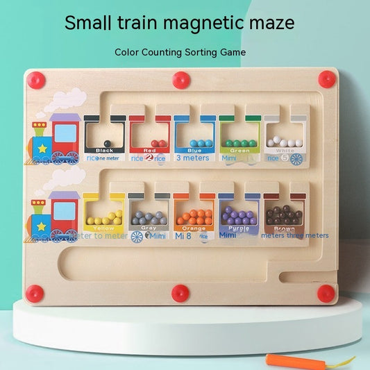 Wooden Magnetic Puzzle of Digital Colored Maze