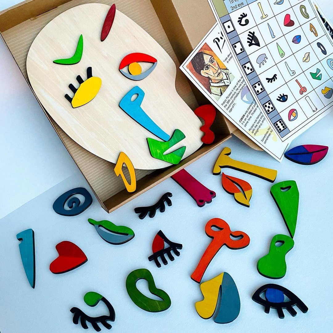 Wooden Montessori Art Puzzle