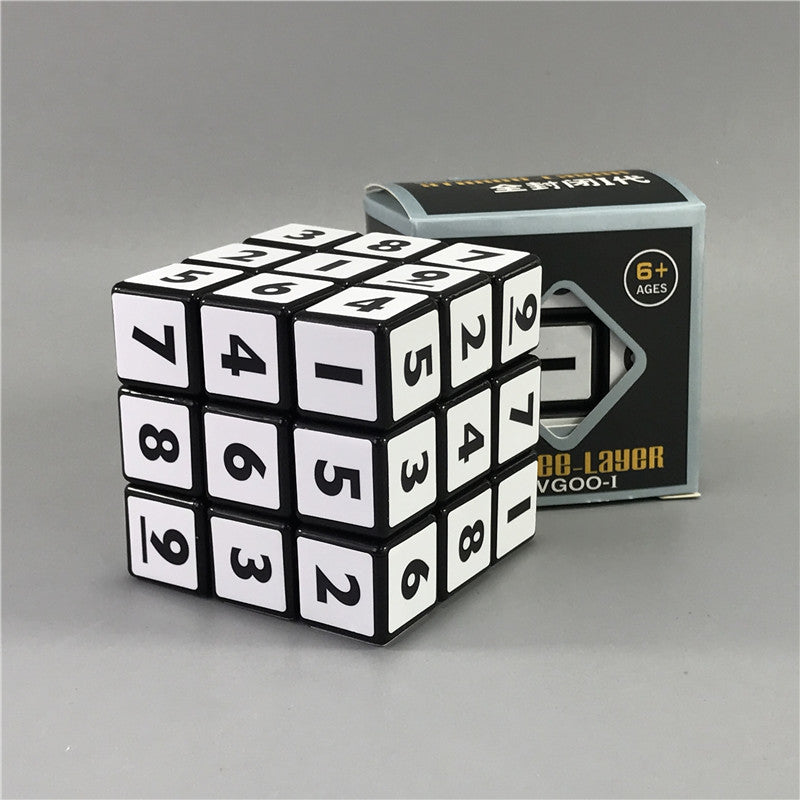 Three-order Black and White Rubik's Cube