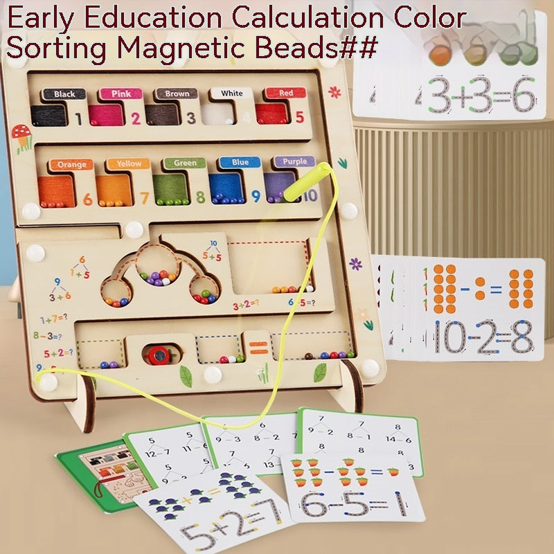 Wooden Magnetic Puzzle of Digital Colored Maze